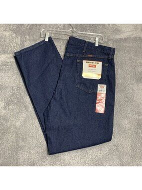 Rustler By Wrangler Regular Boot Cut Jeans Mens 42x32 Heavy Weight Rigid New